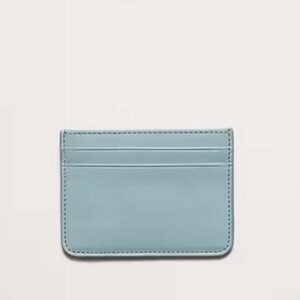 Banana Republic Leather Card Holder Wallet in Sky Blue